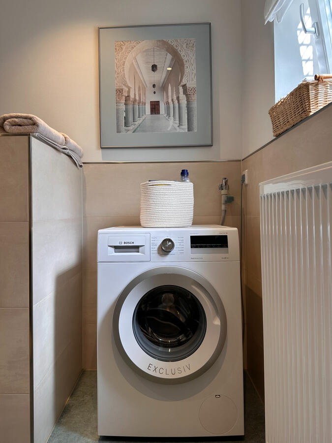 Waschmaschine im Badezimmer